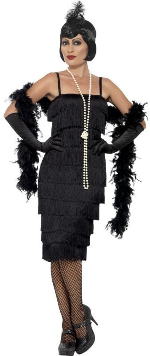 Jaren 20 Danseressen Kostuum | Koket Jaren 20 Flapper | Vrouw | Large | Carnaval kostuum | Verkleedkleding